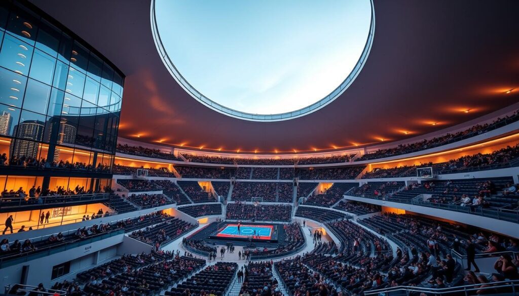 Nowoczesna hala LDLC Arena w Lyonie