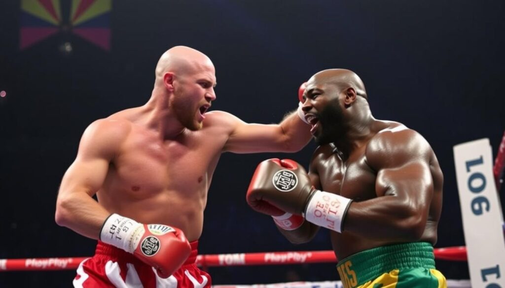 Artur Szpilka podczas walki o mistrzostwo świata z Deontayem Wilderem