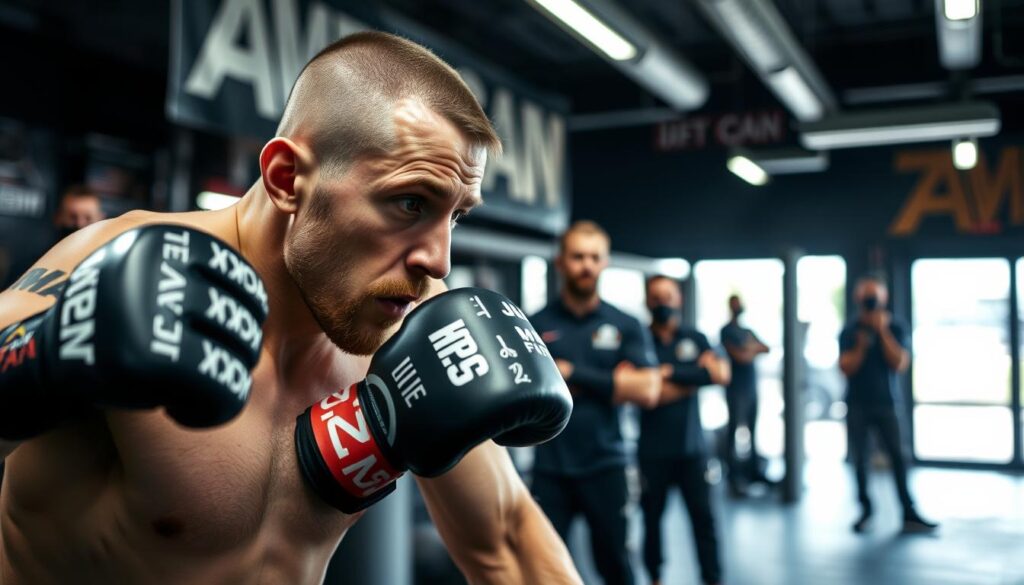 Krzysztof Jotko podczas treningu w American Top Team