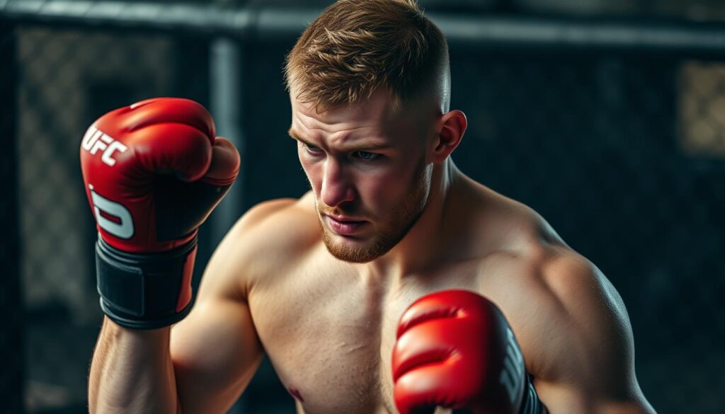 Michał Oleksiejczuk podczas treningu przygotowującego do kolejnej walki w UFC Michał Oleksiejczuk podczas treningu przygotowującego do kolejnej walki w UFC